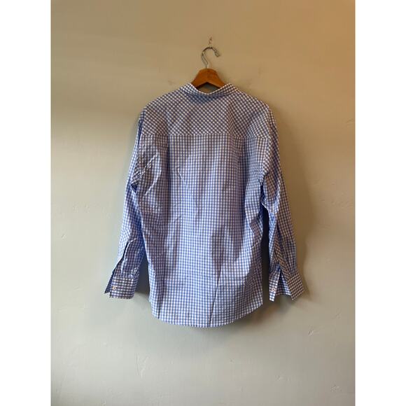 Men's MOJO Blue and White Button Down - Picture 3 of 4
